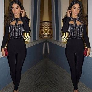 Sale Jessica Bara Kayla Crystal Jumpsuit